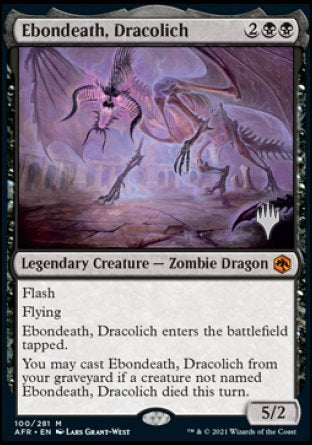 Ebondeath, Dracolich (Promo Pack) [Dungeons & Dragons: Adventures in the Forgotten Realms Promos] | Exor Games Dartmouth