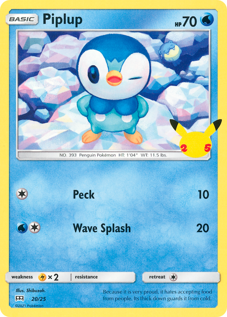 Piplup (20/25) [McDonald's 25th Anniversary] | Exor Games Dartmouth