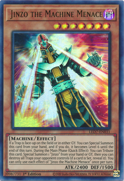 Jinzo the Machine Menace [LED7-EN031] Ultra Rare | Exor Games Dartmouth
