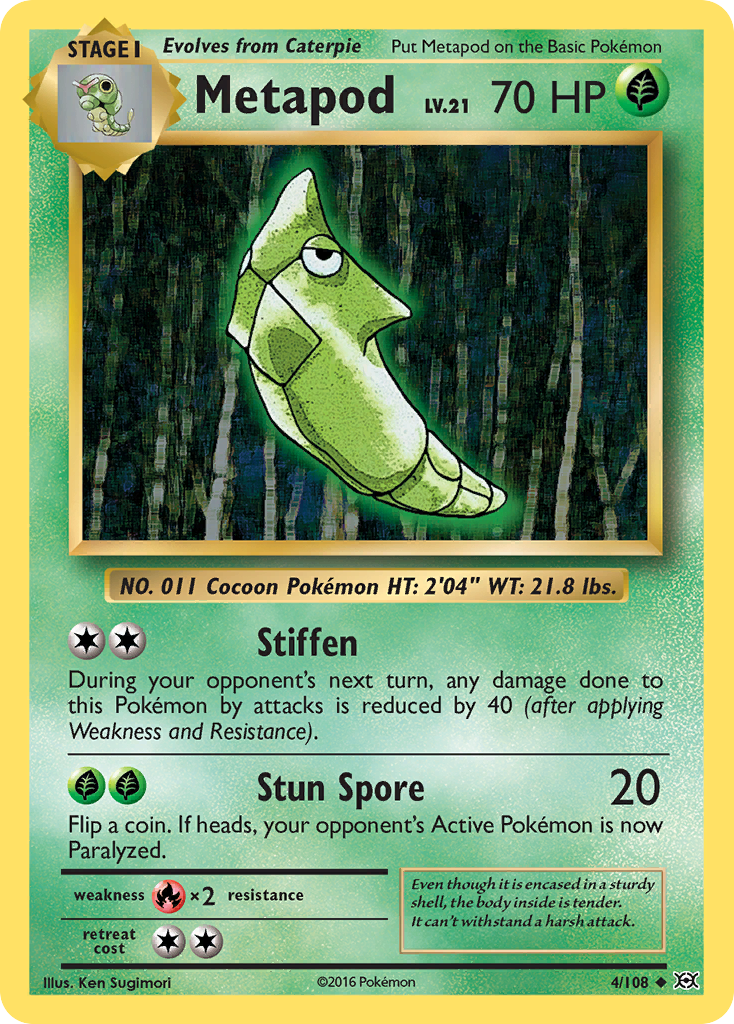 Metapod (4/108) [XY: Evolutions] | Exor Games Dartmouth