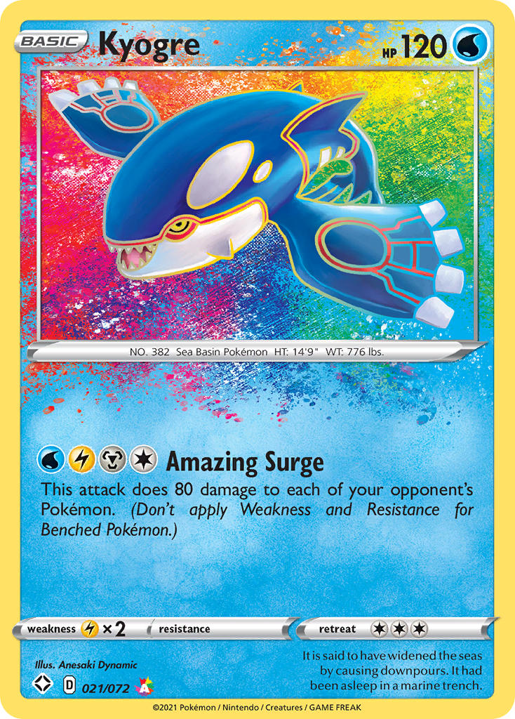 Kyogre (021/072) [Sword & Shield: Shining Fates] | Exor Games Dartmouth