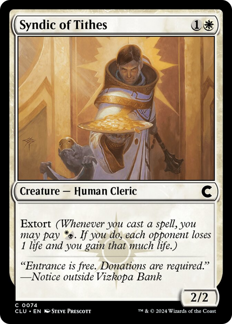Syndic of Tithes [Ravnica: Clue Edition] | Exor Games Dartmouth