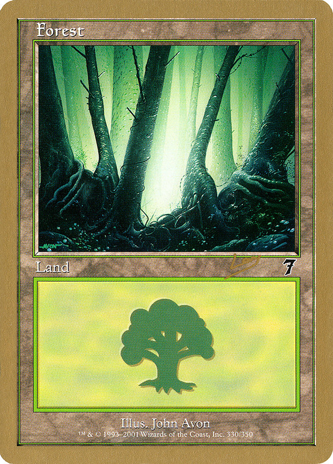 Forest (rl330) (Raphael Levy) [World Championship Decks 2002] | Exor Games Dartmouth