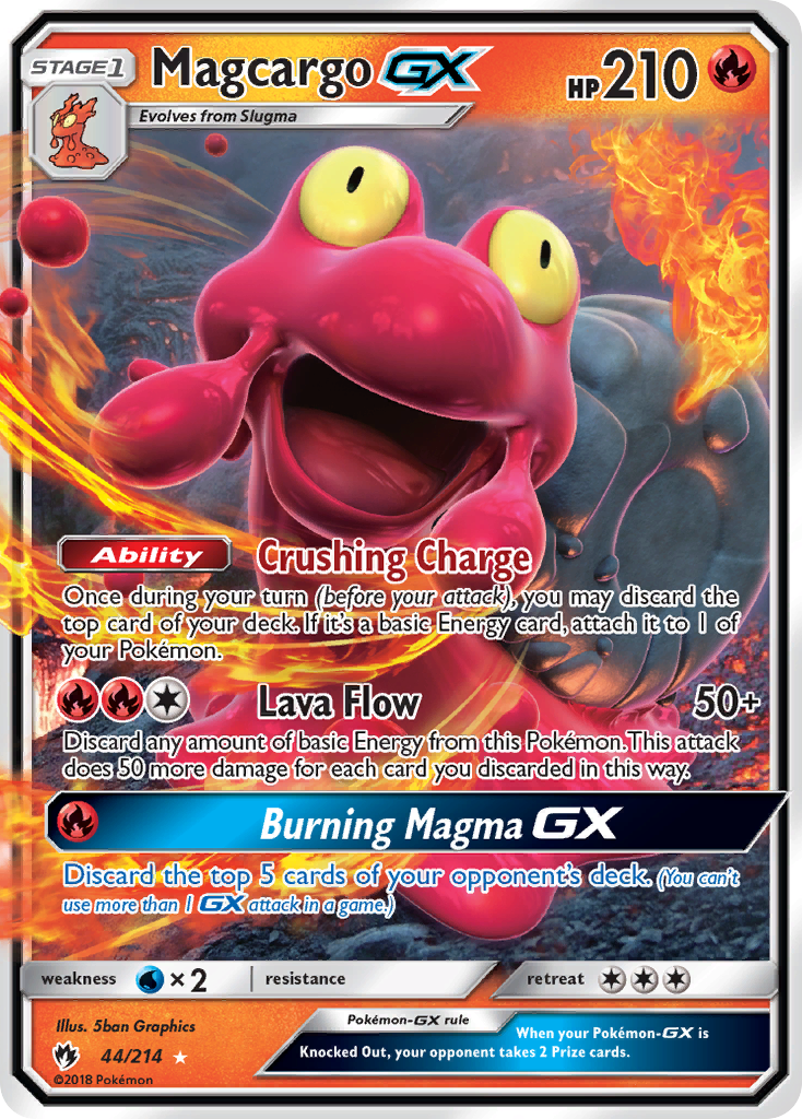 Magcargo GX (44/214) [Sun & Moon: Lost Thunder] | Exor Games Dartmouth