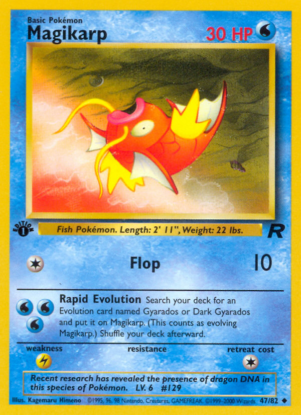 Magikarp (47/82) [Team Rocket 1st Edition] | Exor Games Dartmouth