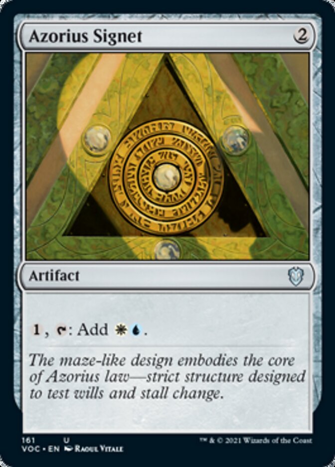 Azorius Signet [Innistrad: Crimson Vow Commander] | Exor Games Dartmouth