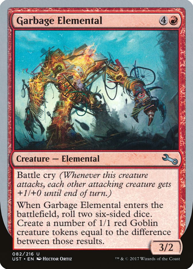 Garbage Elemental (3/2 Creature) [Unstable] | Exor Games Dartmouth