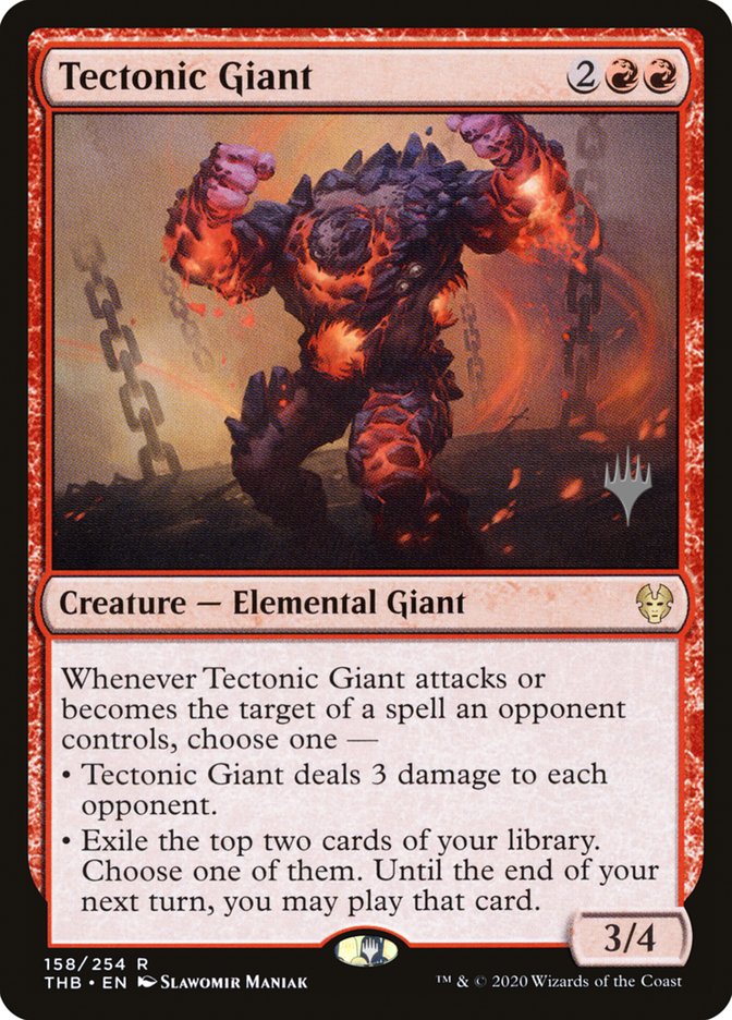 Tectonic Giant (Promo Pack) [Theros Beyond Death Promos] | Exor Games Dartmouth