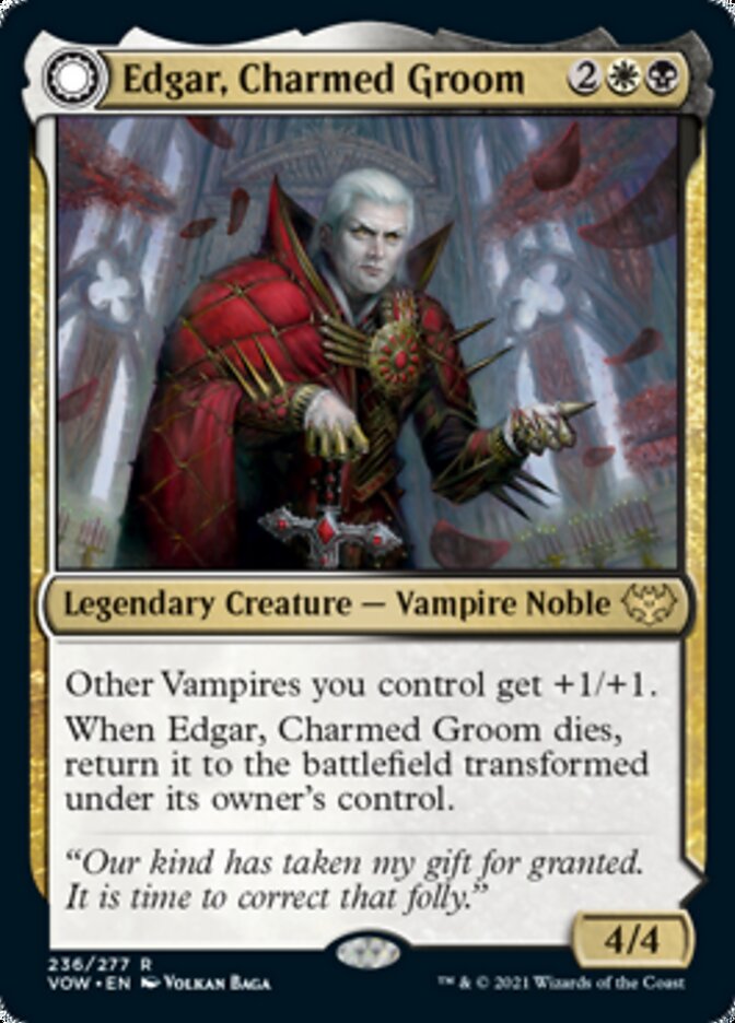 Edgar, Charmed Groom // Edgar Markov's Coffin [Innistrad: Crimson Vow] | Exor Games Dartmouth