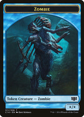 Whale // Zombie (011/036) Double-sided Token [Commander 2014 Tokens] | Exor Games Dartmouth