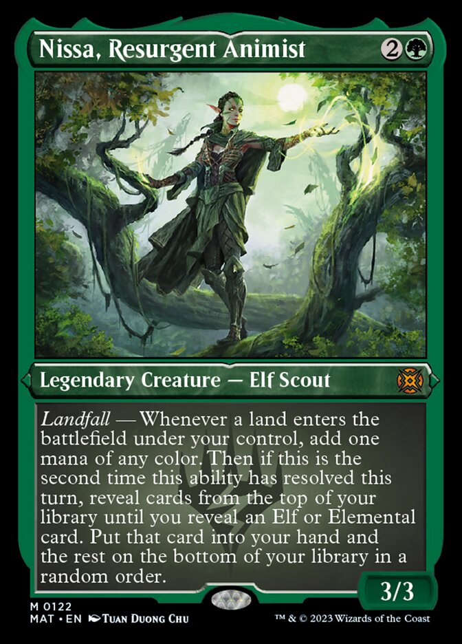 Nissa, Resurgent Animist (Foil Etched) [March of the Machine: The Aftermath] | Exor Games Dartmouth