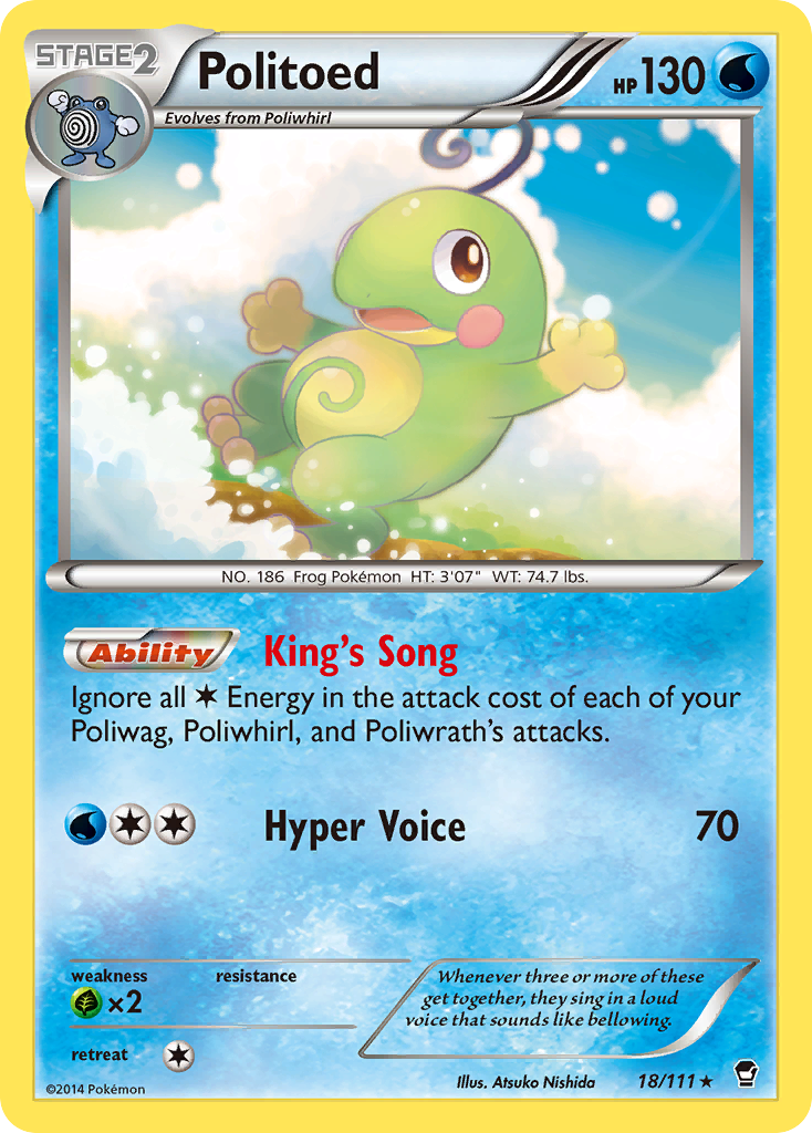 Politoed (18/111) [XY: Furious Fists] | Exor Games Dartmouth