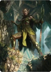 Nissa of Shadowed Boughs 1 Art Card [Zendikar Rising Art Series] | Exor Games Dartmouth