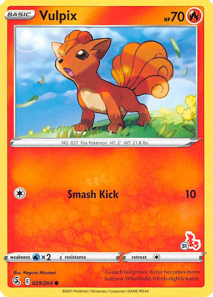 Vulpix (029/264) (Cinderace Stamp #31) [Battle Academy 2022] | Exor Games Dartmouth