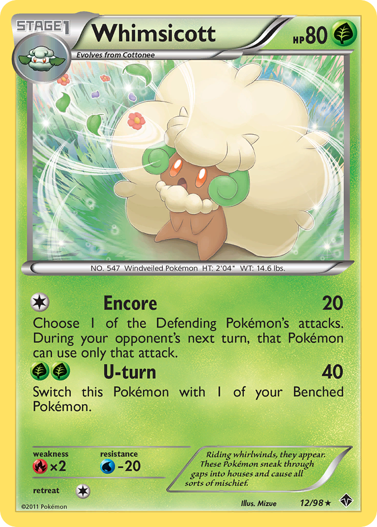 Whimsicott (12/98) [Black & White: Emerging Powers] | Exor Games Dartmouth