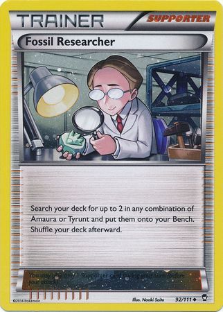 Fossil Researcher (92/111) (Cosmos Holo) [XY: Furious Fists] | Exor Games Dartmouth