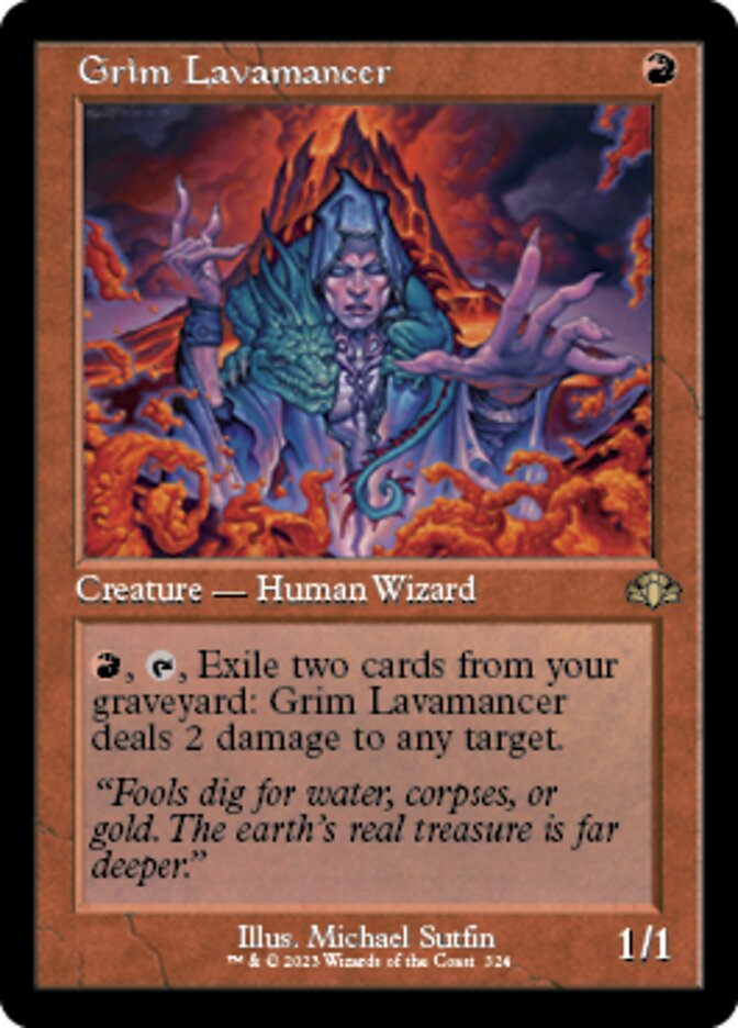 Grim Lavamancer (Retro) [Dominaria Remastered] | Exor Games Dartmouth