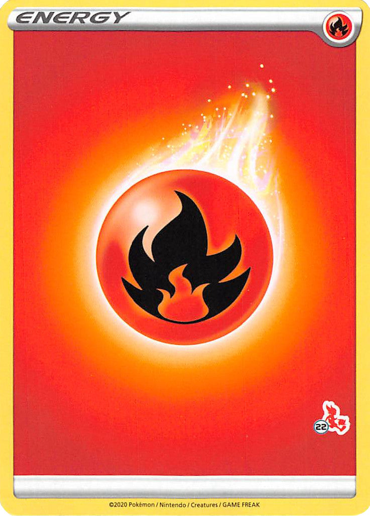 Fire Energy (Cinderace Stamp #22) [Battle Academy 2022] | Exor Games Dartmouth