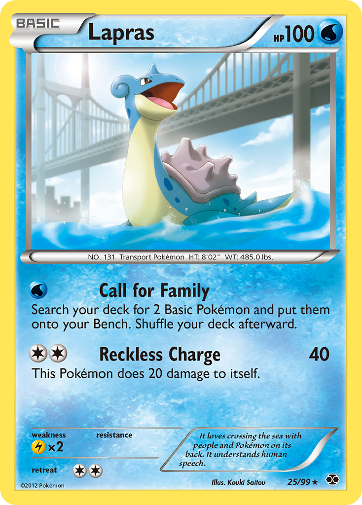 Lapras (25/99) [Black & White: Next Destinies] | Exor Games Dartmouth