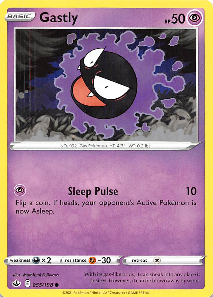 Gastly (055/198) [Sword & Shield: Chilling Reign] | Exor Games Dartmouth