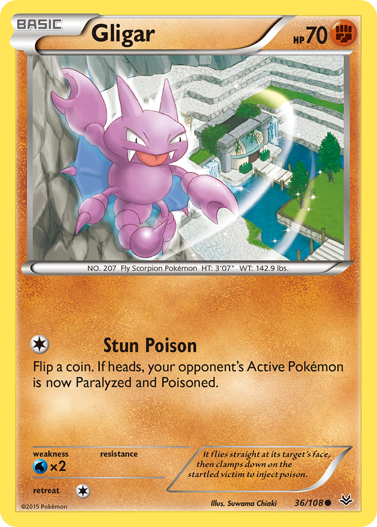 Gligar (36/108) [XY: Roaring Skies] | Exor Games Dartmouth