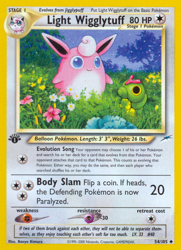 Light Wigglytuff (54/105) [Neo Destiny 1st Edition] | Exor Games Dartmouth