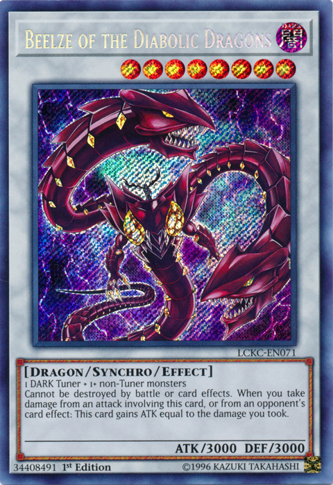 Beelze of the Diabolic Dragons [LCKC-EN071] Secret Rare | Exor Games Dartmouth