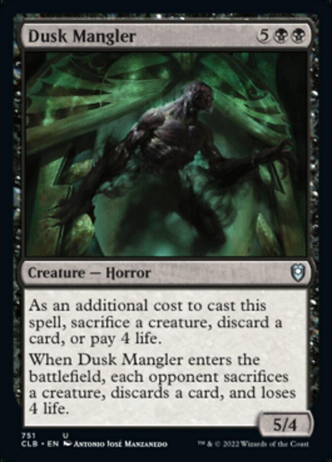 Dusk Mangler [Commander Legends: Battle for Baldur's Gate] | Exor Games Dartmouth