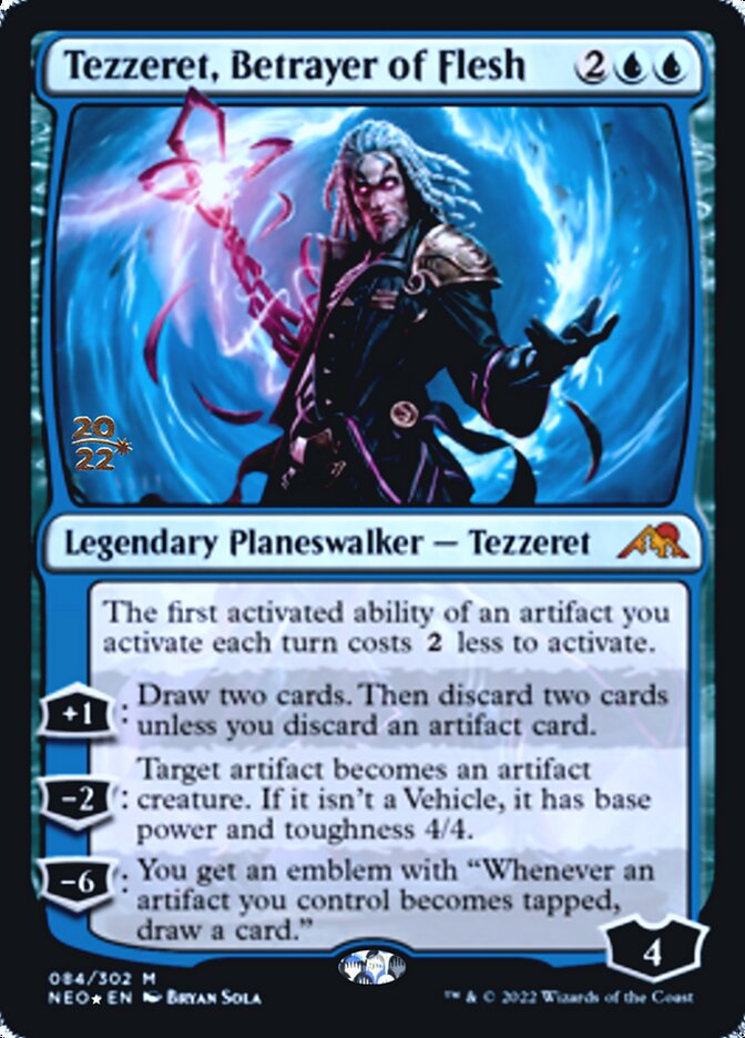 Tezzeret, Betrayer of Flesh [Kamigawa: Neon Dynasty Prerelease Promos] | Exor Games Dartmouth