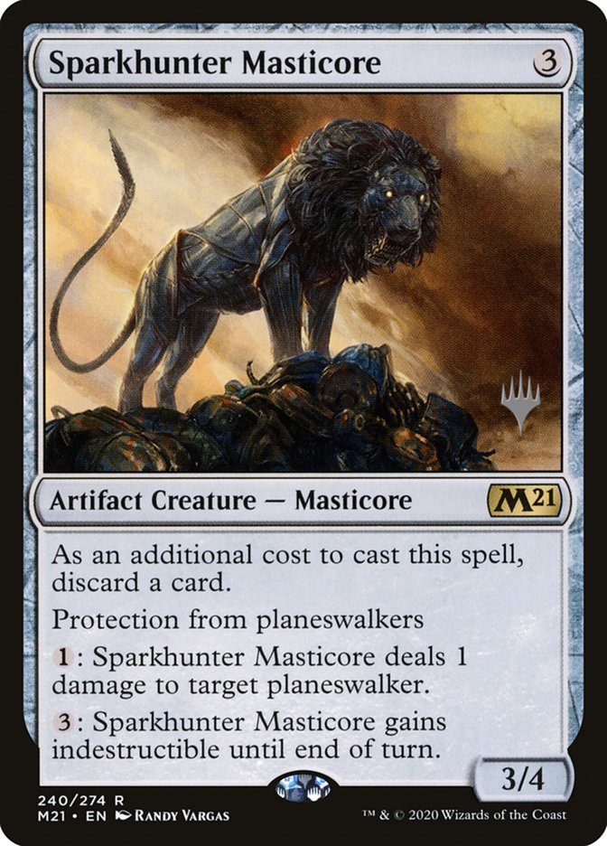 Sparkhunter Masticore (Promo Pack) [Core Set 2021 Promos] | Exor Games Dartmouth