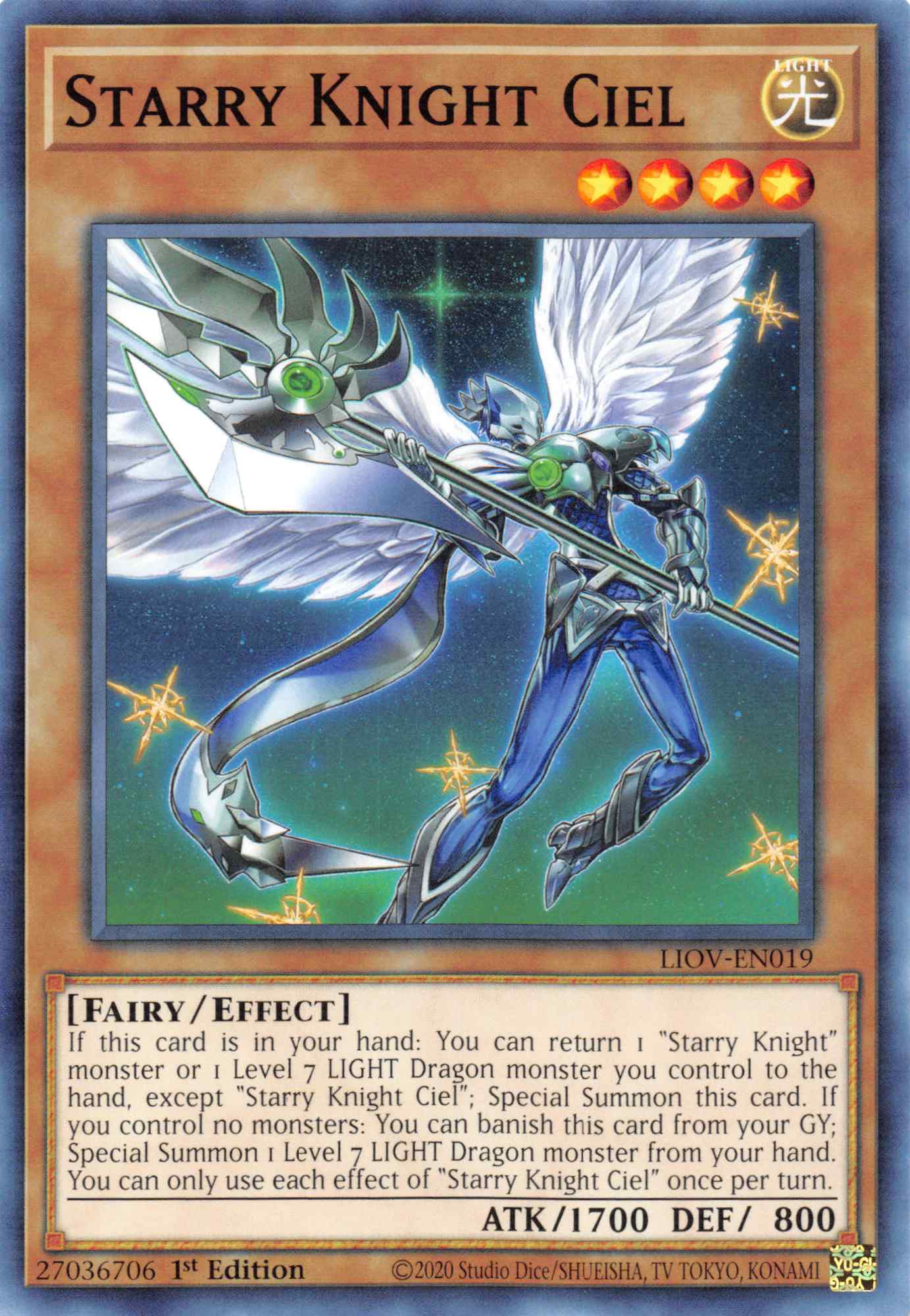 Starry Knight Ciel [LIOV-EN019] Common | Exor Games Dartmouth