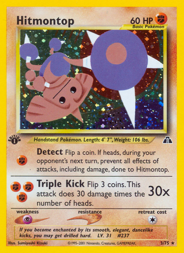 Hitmontop (3/75) [Neo Discovery 1st Edition] | Exor Games Dartmouth