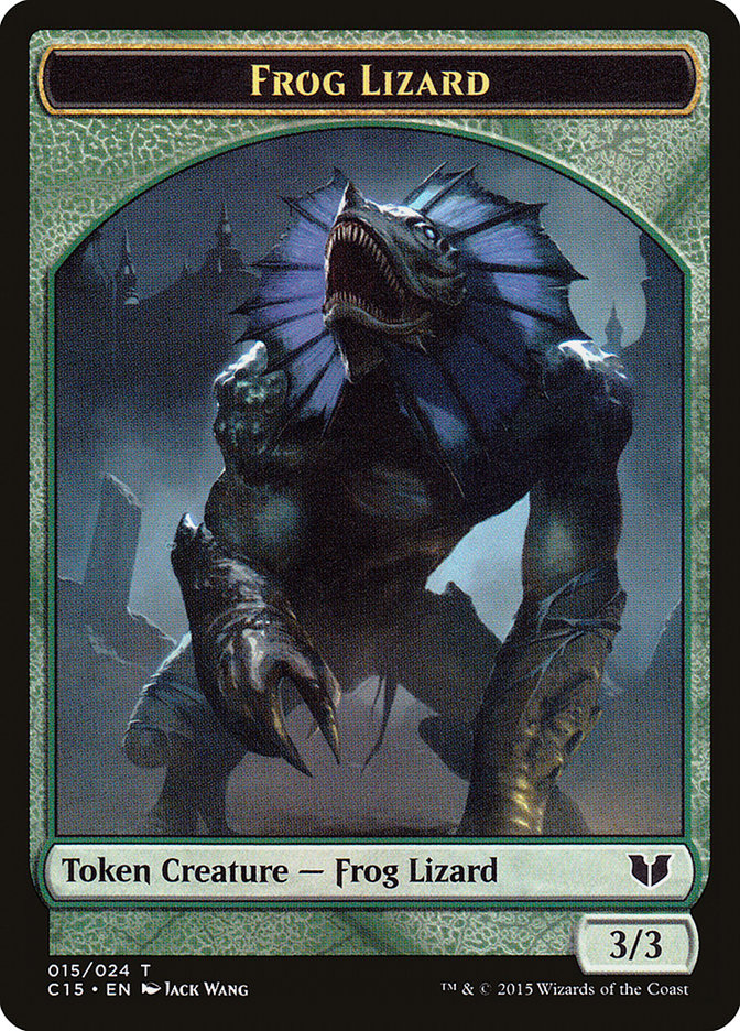 Frog Lizard // Germ Double-Sided Token [Commander 2015 Tokens] | Exor Games Dartmouth