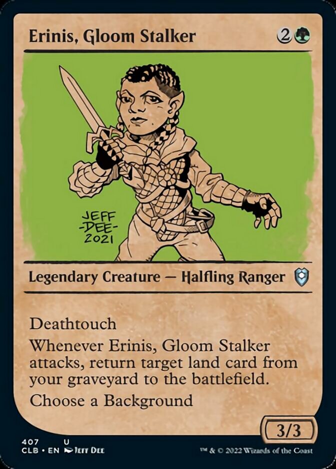 Erinis, Gloom Stalker (Showcase) [Commander Legends: Battle for Baldur's Gate] | Exor Games Dartmouth