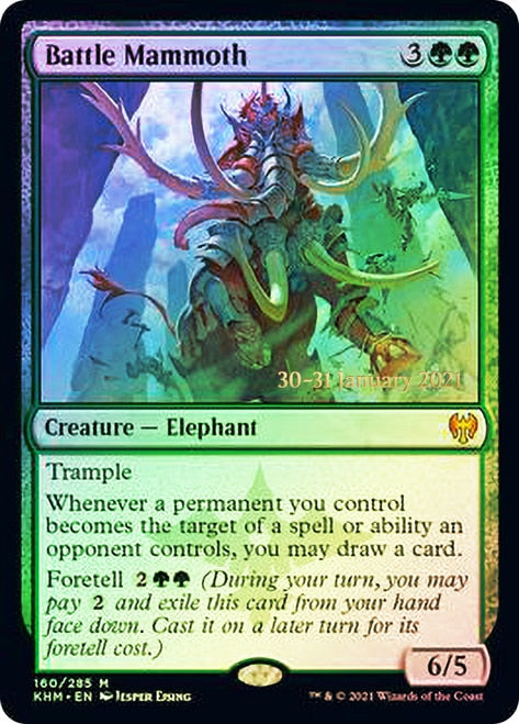 Battle Mammoth  [Kaldheim Prerelease Promos] | Exor Games Dartmouth