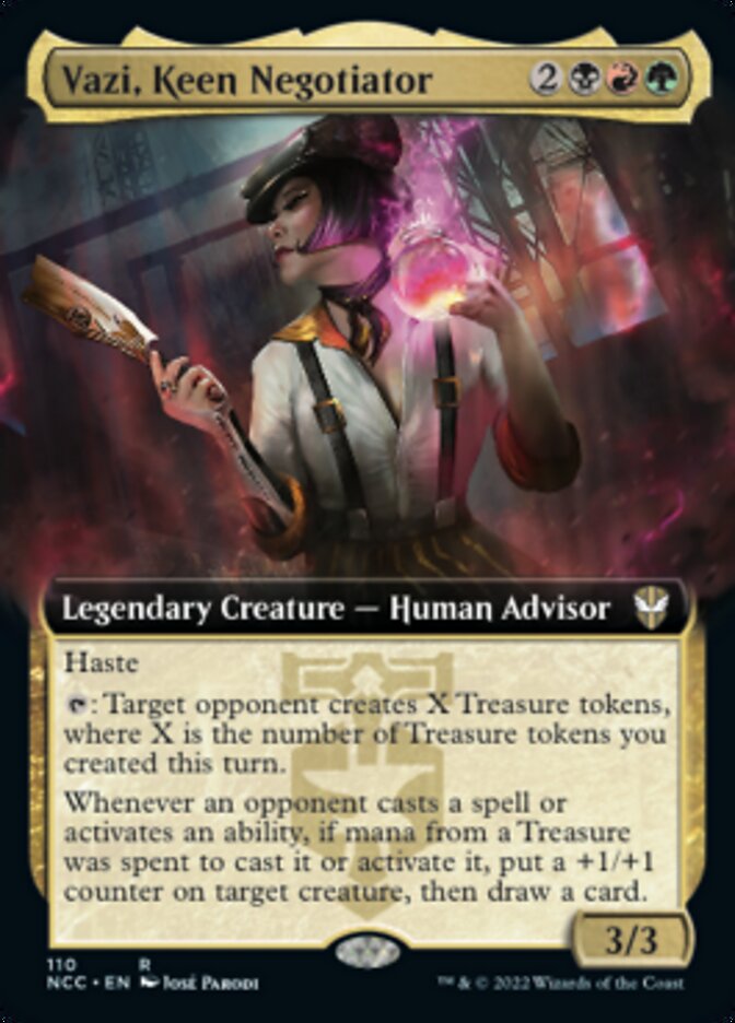 Vazi, Keen Negotiator (Extended Art) [Streets of New Capenna Commander] | Exor Games Dartmouth