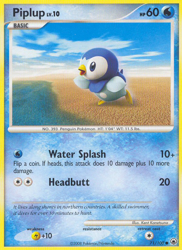 Piplup (71/100) [Diamond & Pearl: Majestic Dawn] | Exor Games Dartmouth