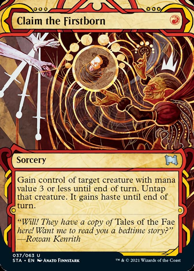Claim the Firstborn (Etched Foil) [Strixhaven Mystical Archive] | Exor Games Dartmouth