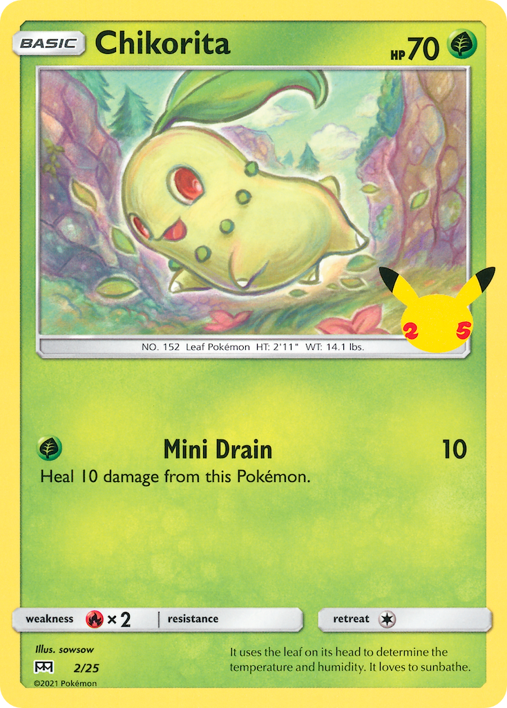 Chikorita (2/25) [McDonald's 25th Anniversary] | Exor Games Dartmouth