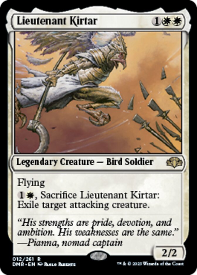 Lieutenant Kirtar [Dominaria Remastered] | Exor Games Dartmouth