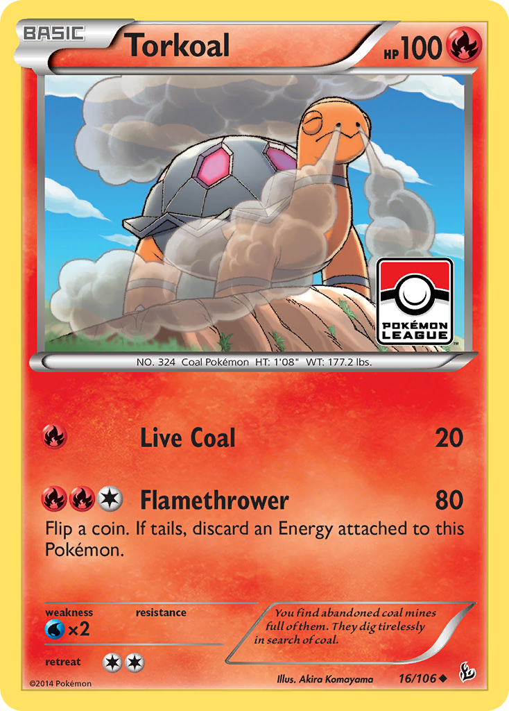 Torkoal (16/106) [XY: Flashfire] | Exor Games Dartmouth