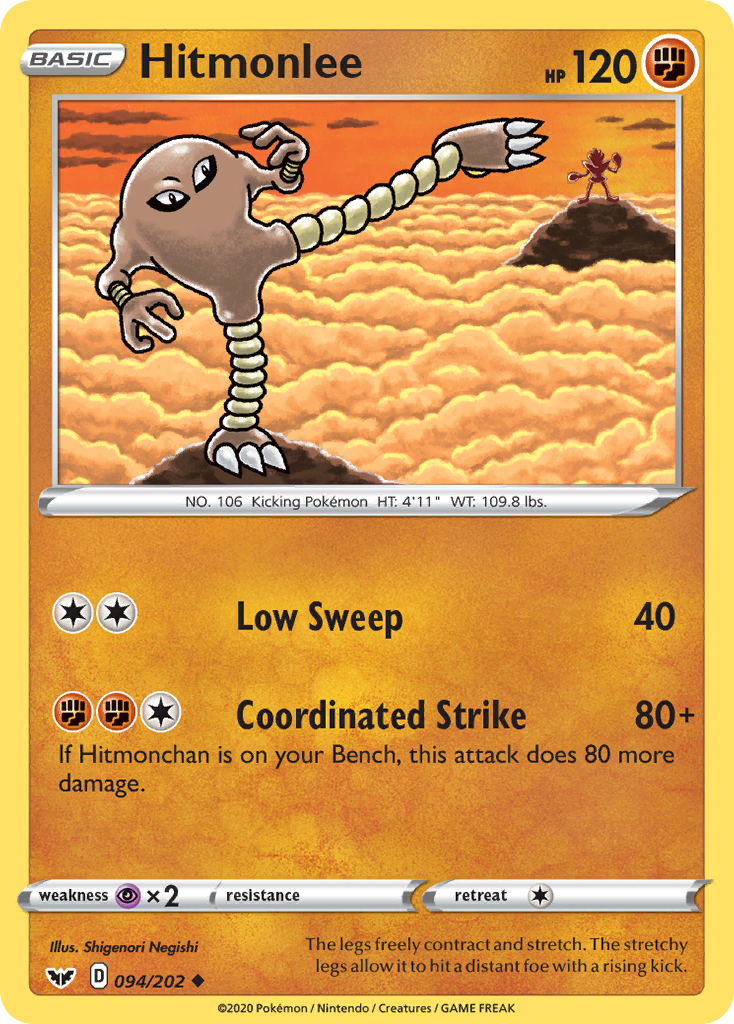 Hitmonlee (094/202) [Sword & Shield: Base Set] | Exor Games Dartmouth