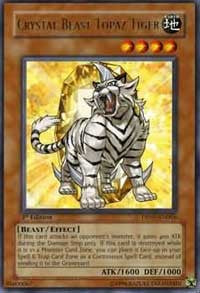 Crystal Beast Topaz Tiger [DP07-EN004] Rare | Exor Games Dartmouth