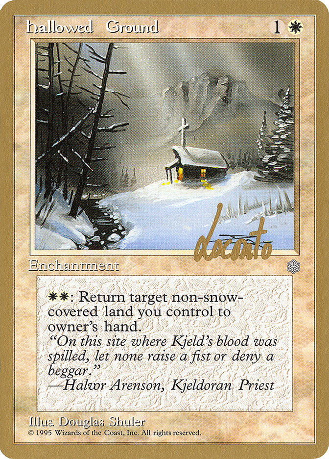 Hallowed Ground (Michael Loconto) [Pro Tour Collector Set] | Exor Games Dartmouth