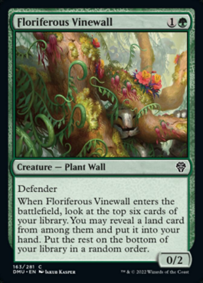 Floriferous Vinewall [Dominaria United] | Exor Games Dartmouth