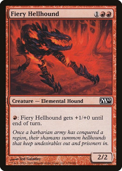 Fiery Hellhound [Magic 2010] | Exor Games Dartmouth