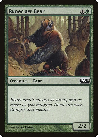 Runeclaw Bear [Magic 2010] | Exor Games Dartmouth