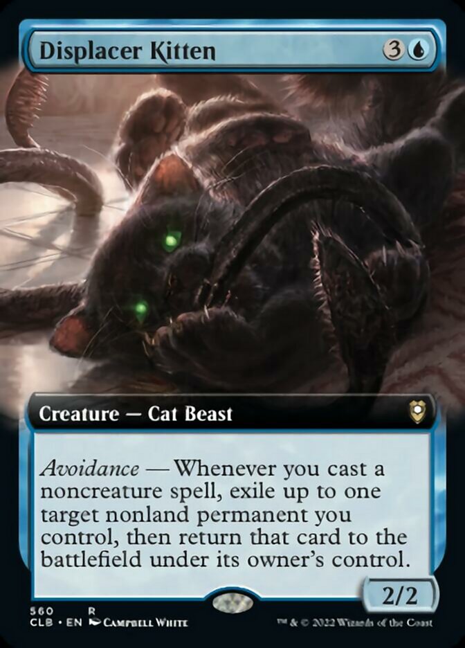 Displacer Kitten (Extended Art) [Commander Legends: Battle for Baldur's Gate] | Exor Games Dartmouth