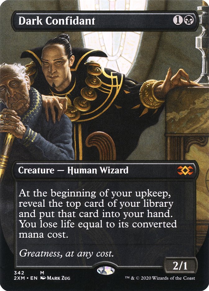 Dark Confidant (Borderless) [Double Masters] | Exor Games Dartmouth