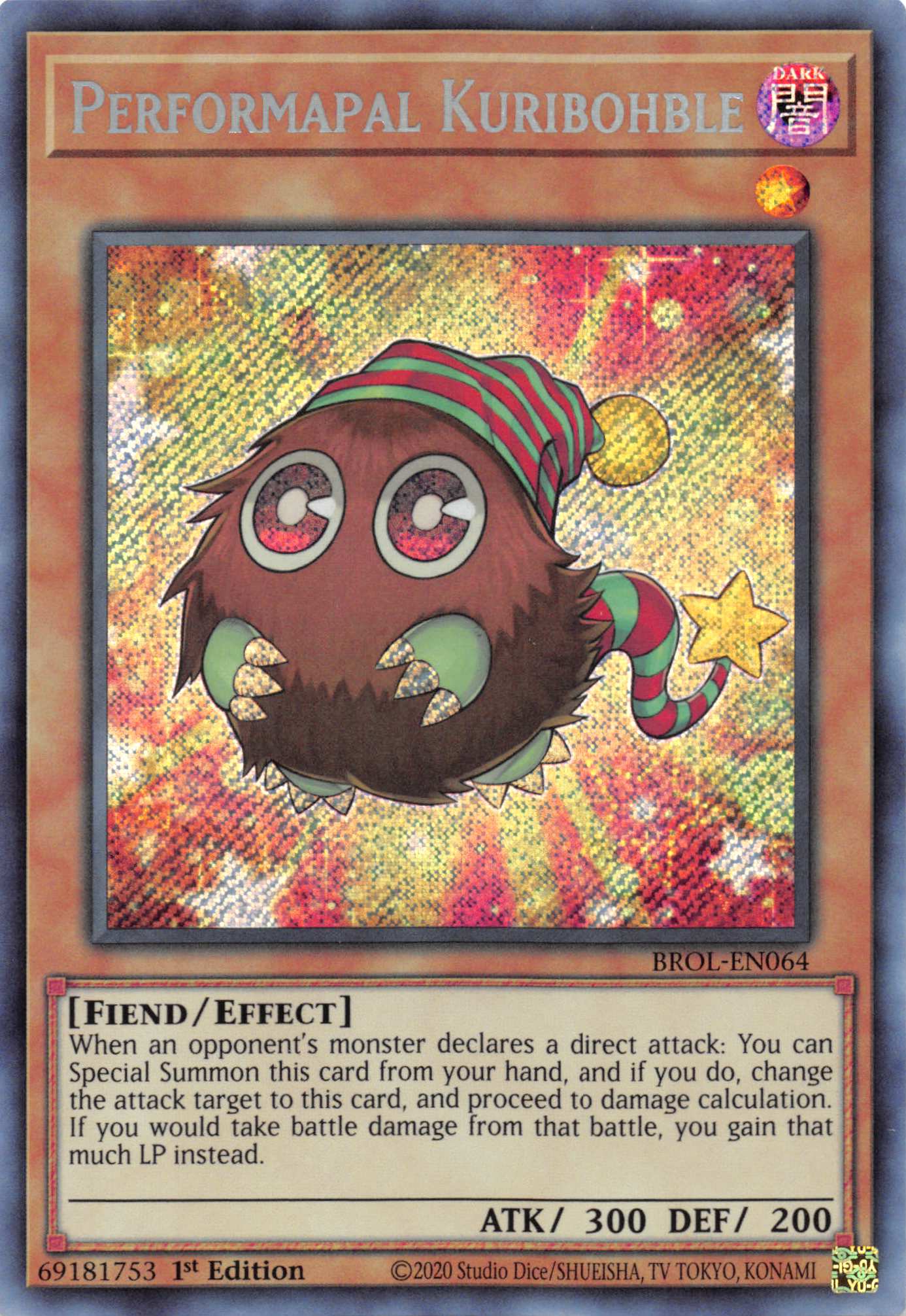 Performapal Kuribohble [BROL-EN064] Secret Rare | Exor Games Dartmouth